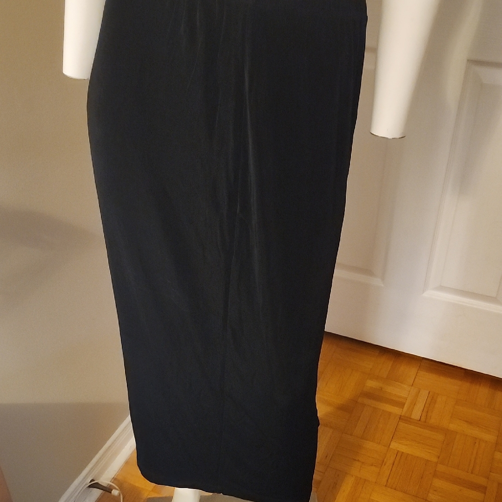 Chico's Black Pencil Midi Skirt